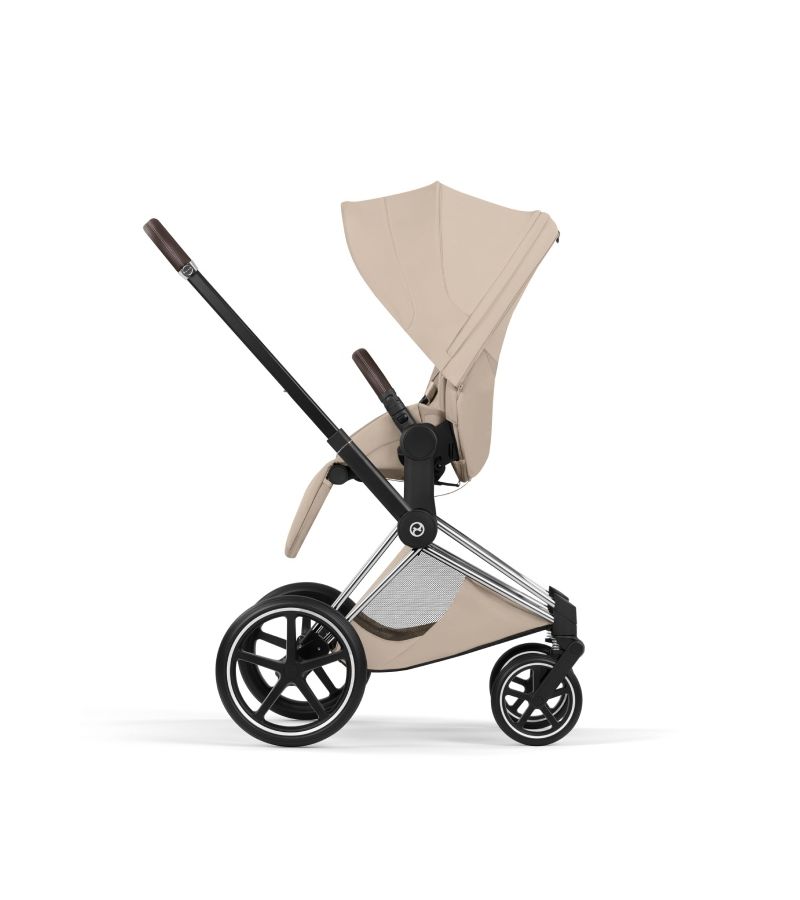 Βρεφικό Καρότσι CYBEX Priam Style Cozy Beige Σκελετός Chrome Brown