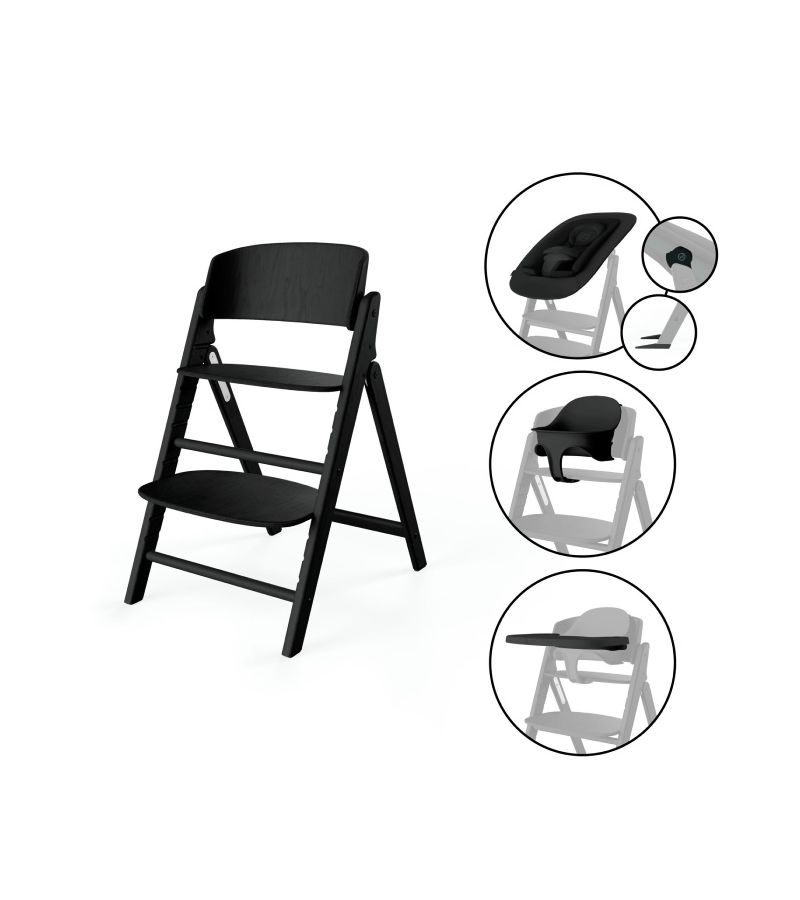 Καρέκλα φαγητού CYBEX Click & Fold 4-in-1 Stunning Black