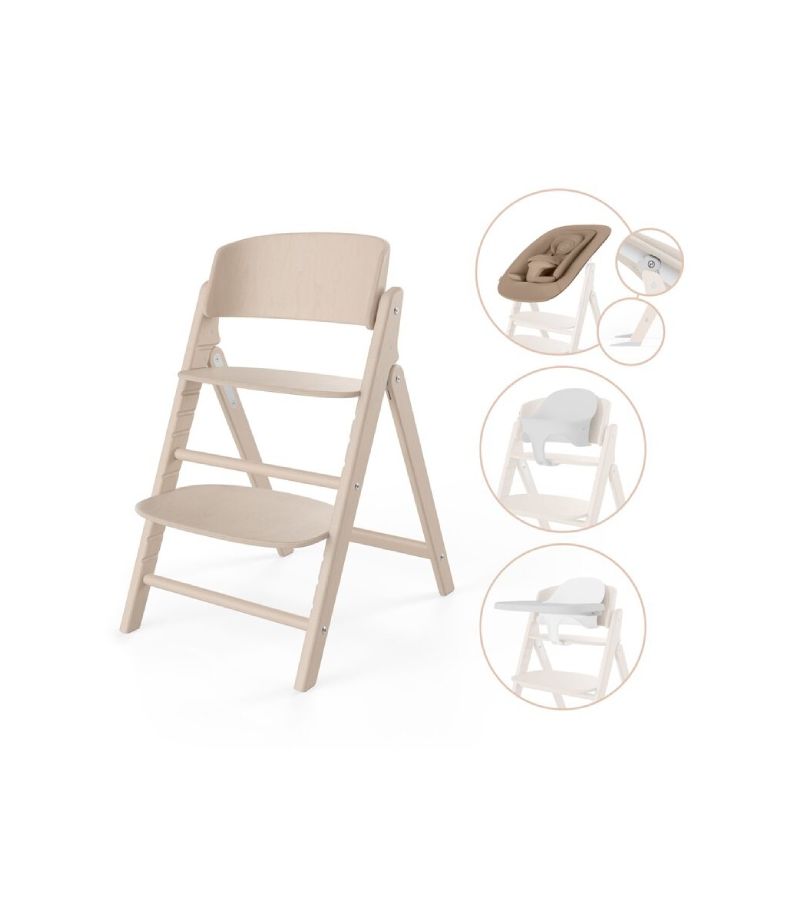 Καρέκλα φαγητού CYBEX Click & Fold 4-in-1 All Natural Light