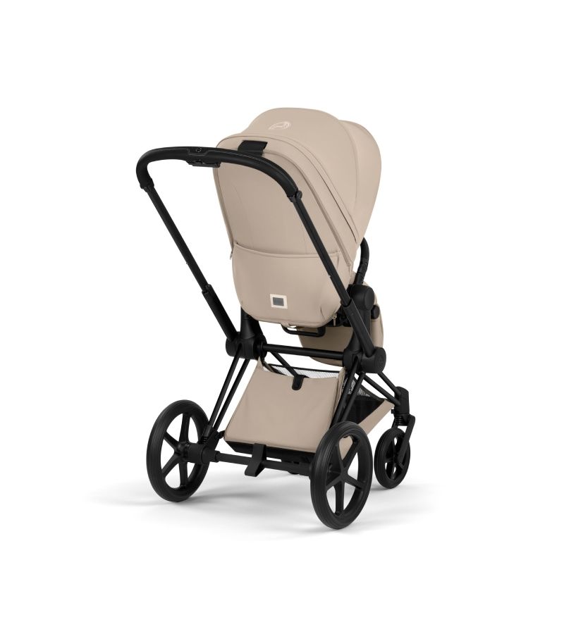 CYBEX Πολυκαρότσι 2in1 Priam Comfort Πτυσσόμενο Πορτ Μπεμπέ Matt Black Cozy Beige
