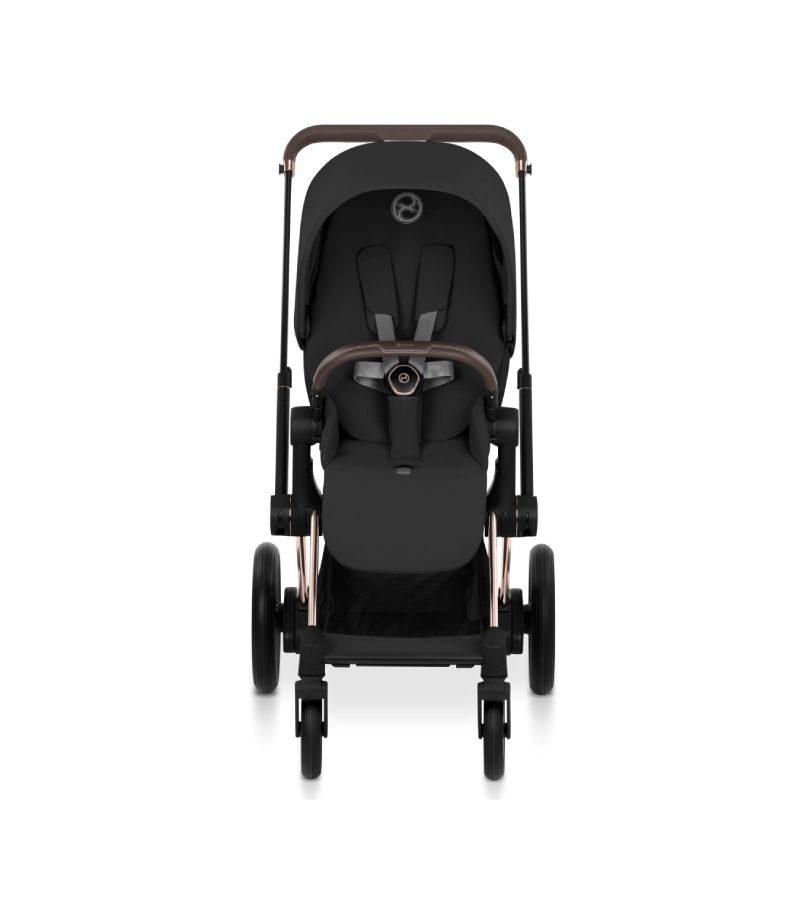CYBEX Πολυκαρότσι 2in1 e-Priam Comfort Πτυσσόμενο Πορτ Μπεμπέ Rosegold Sepia Black 