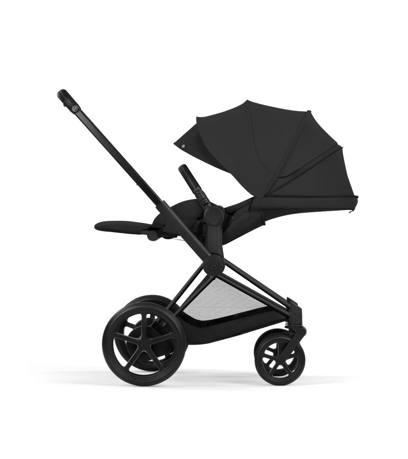 CYBEX Πολυκαρότσι 2in1 e-Priam Comfort Πτυσσόμενο Πορτ Μπεμπέ Matt Black Sepia Black 