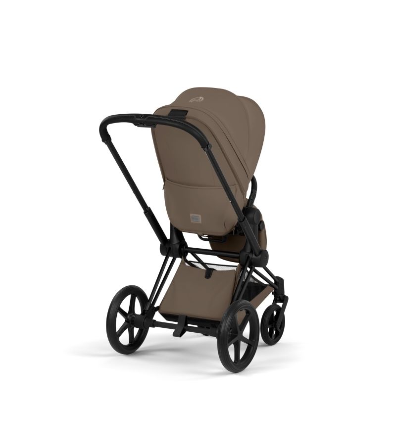 CYBEX Πολυκαρότσι 2in1 Priam Comfort Πτυσσόμενο Πορτ Μπεμπέ Matt Black Coconut Brown