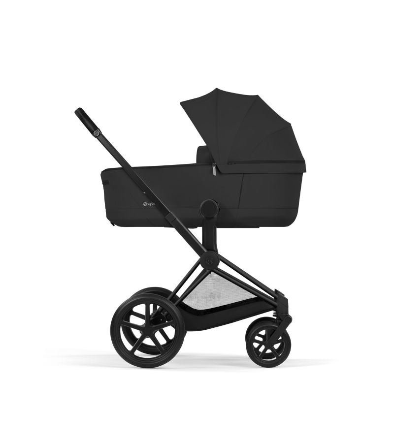 CYBEX Πολυκαρότσι 2in1 Priam Comfort Πτυσσόμενο Πορτ Μπεμπέ Matt Black Sepia Black
