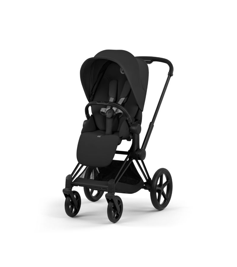 CYBEX Πολυκαρότσι 2in1 Priam Comfort Πτυσσόμενο Πορτ Μπεμπέ Matt Black Sepia Black