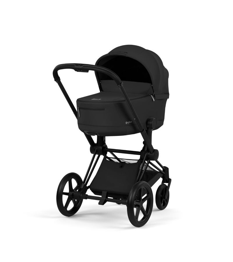 CYBEX Πολυκαρότσι 2in1 Priam Comfort Πτυσσόμενο Πορτ Μπεμπέ Matt Black Sepia Black
