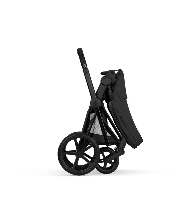 CYBEX Πολυκαρότσι 2in1 Priam Comfort Πτυσσόμενο Πορτ Μπεμπέ Matt Black Sepia Black