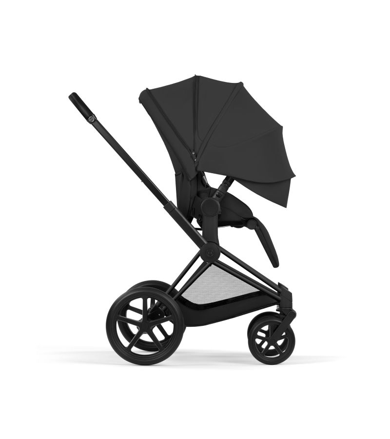 CYBEX Πολυκαρότσι 2in1 Priam Comfort Πτυσσόμενο Πορτ Μπεμπέ Matt Black Sepia Black