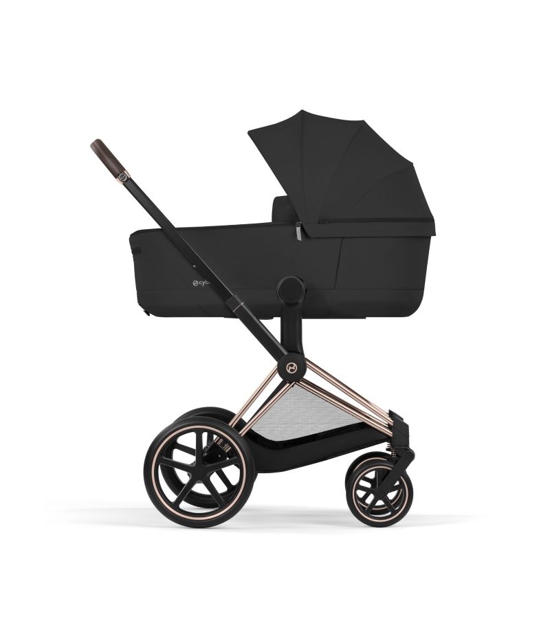 CYBEX Πολυκαρότσι 2in1 Priam Comfort Πτυσσόμενο Πορτ Μπεμπέ Rosegold Sepia Black