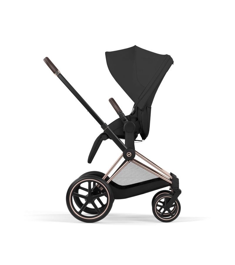 CYBEX Πολυκαρότσι 2in1 Priam Comfort Πτυσσόμενο Πορτ Μπεμπέ Rosegold Sepia Black