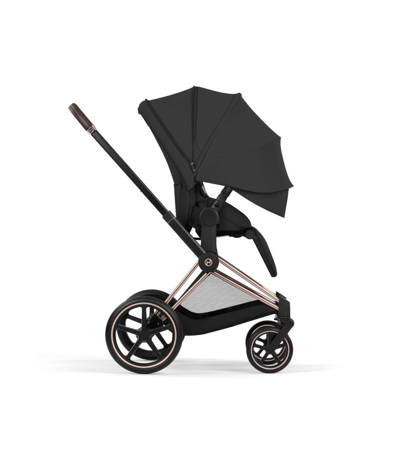 CYBEX Πολυκαρότσι 2in1 Priam Comfort Πτυσσόμενο Πορτ Μπεμπέ Rosegold Sepia Black