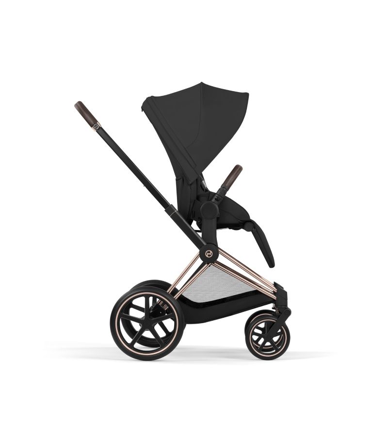 CYBEX Πολυκαρότσι 2in1 Priam Comfort Πτυσσόμενο Πορτ Μπεμπέ Rosegold Sepia Black