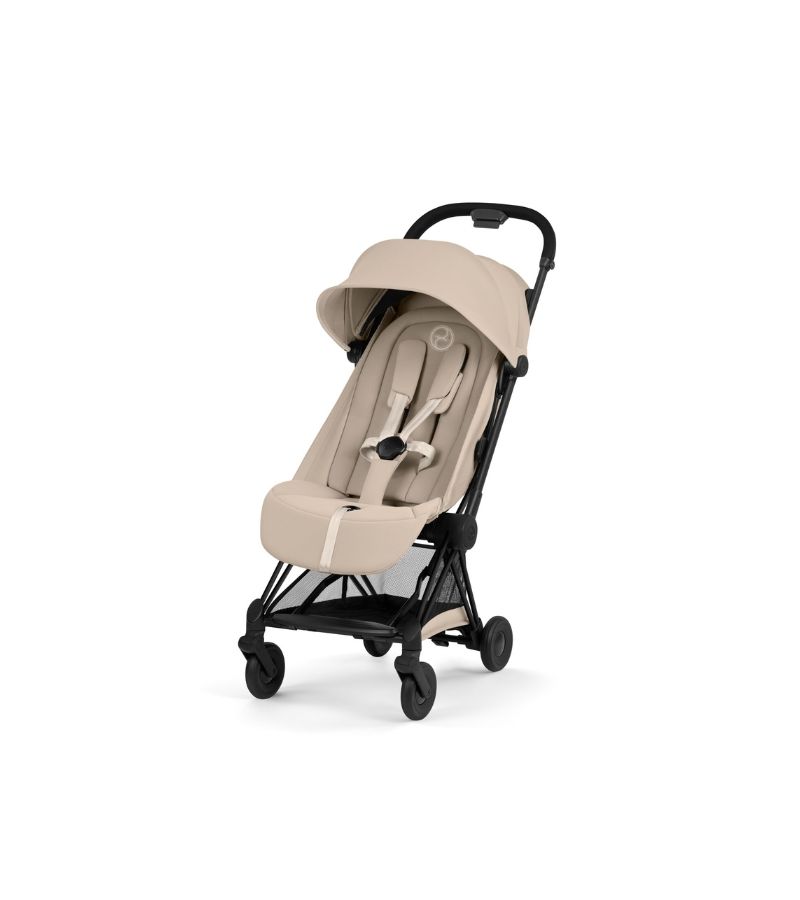 CYBEX Πολυκαρότσι 2in1 Coya Comfort Πτυσσόμενο Πορτ Μπεμπέ Matt Black Cozy Beige