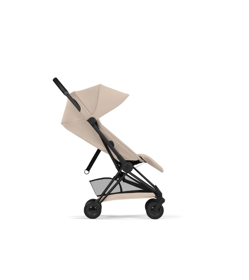 CYBEX Πολυκαρότσι 2in1 Coya Comfort Πτυσσόμενο Πορτ Μπεμπέ Matt Black Cozy Beige