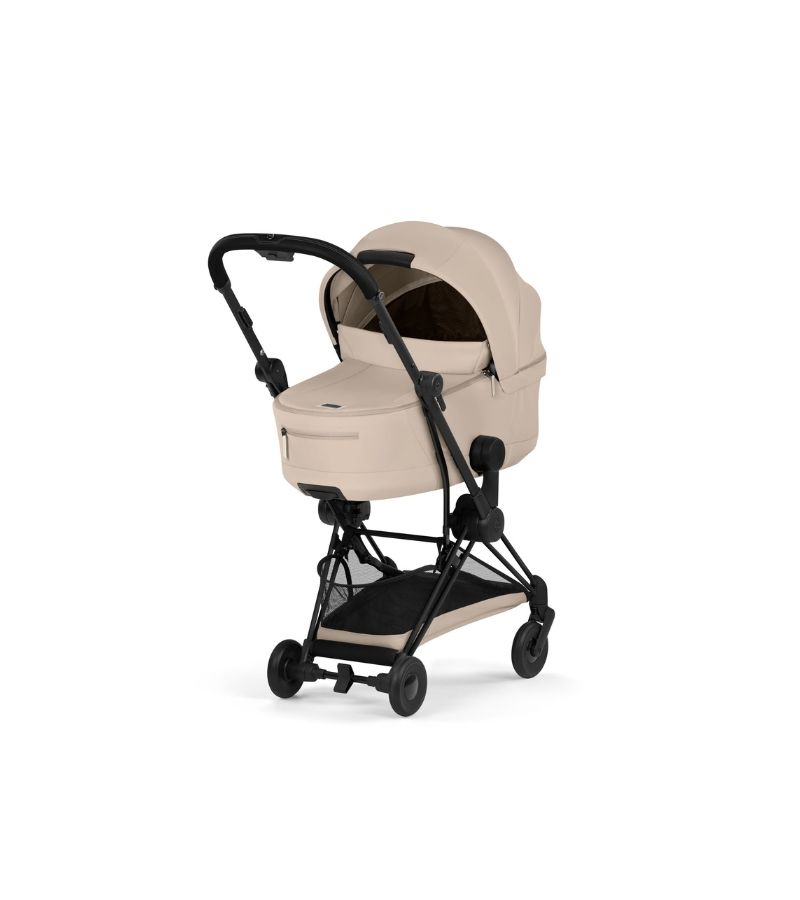 CYBEX Πολυκαρότσι 2in1 Coya Comfort Πτυσσόμενο Πορτ Μπεμπέ Matt Black Cozy Beige