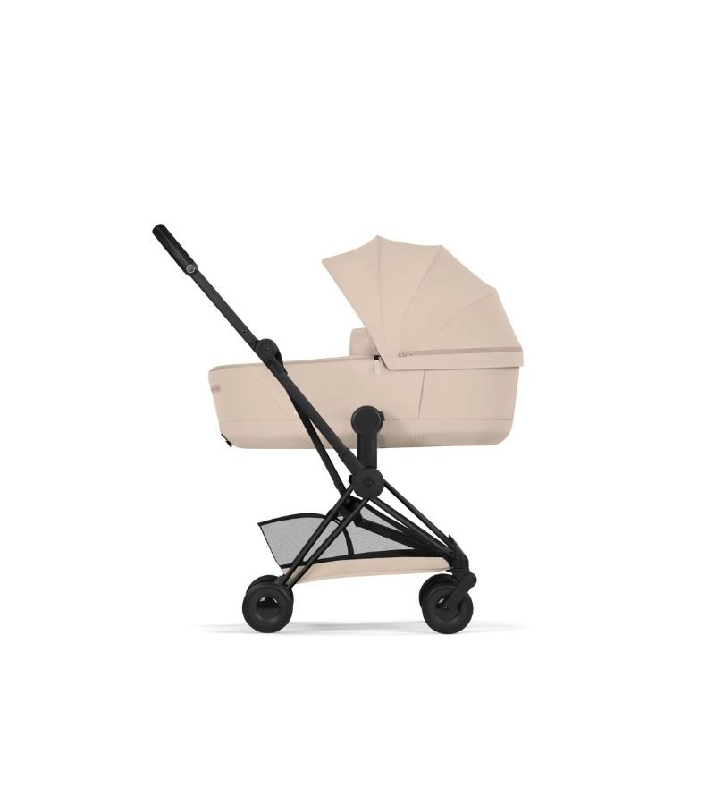 CYBEX Πολυκαρότσι 2in1 Coya Comfort Πτυσσόμενο Πορτ Μπεμπέ Matt Black Cozy Beige