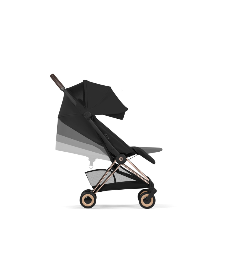 CYBEX Πολυκαρότσι 2in1 Coya Comfort Πτυσσόμενο Πορτ Μπεμπέ Rosegold Sepia Black