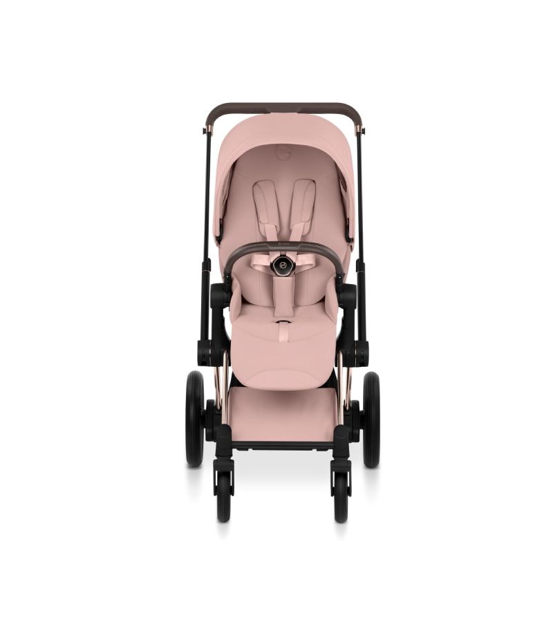 Βρεφικό Καρότσι CYBEX e-Priam Style Peach Pink Σκελετός Rosegold