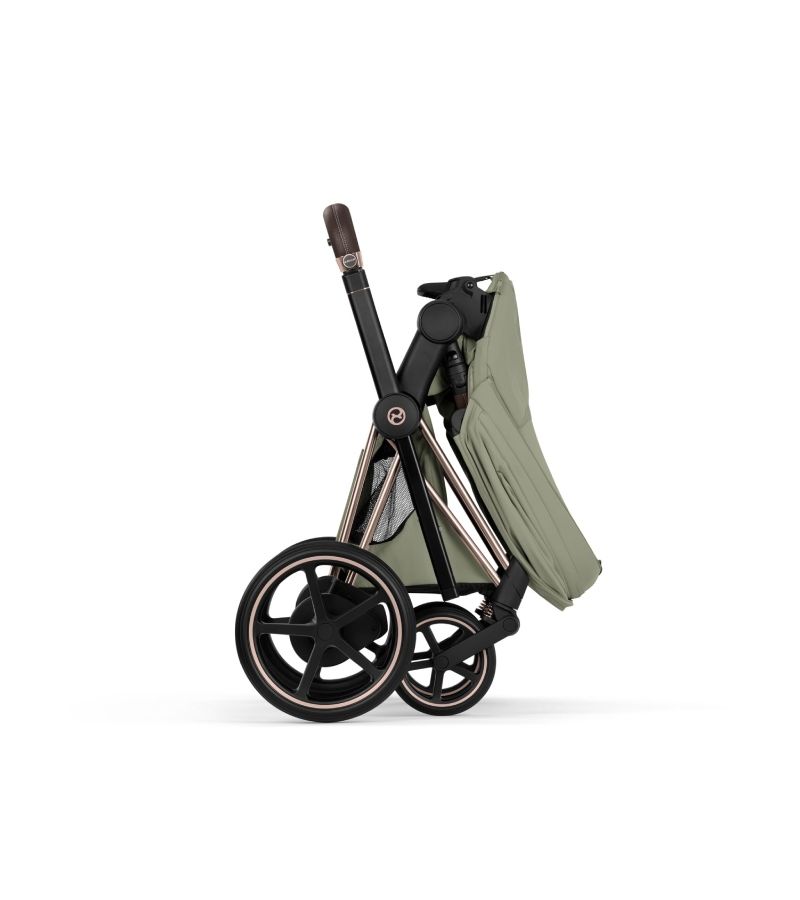 Βρεφικό Καρότσι CYBEX e-Priam Style Sage Green Σκελετός Rosegold