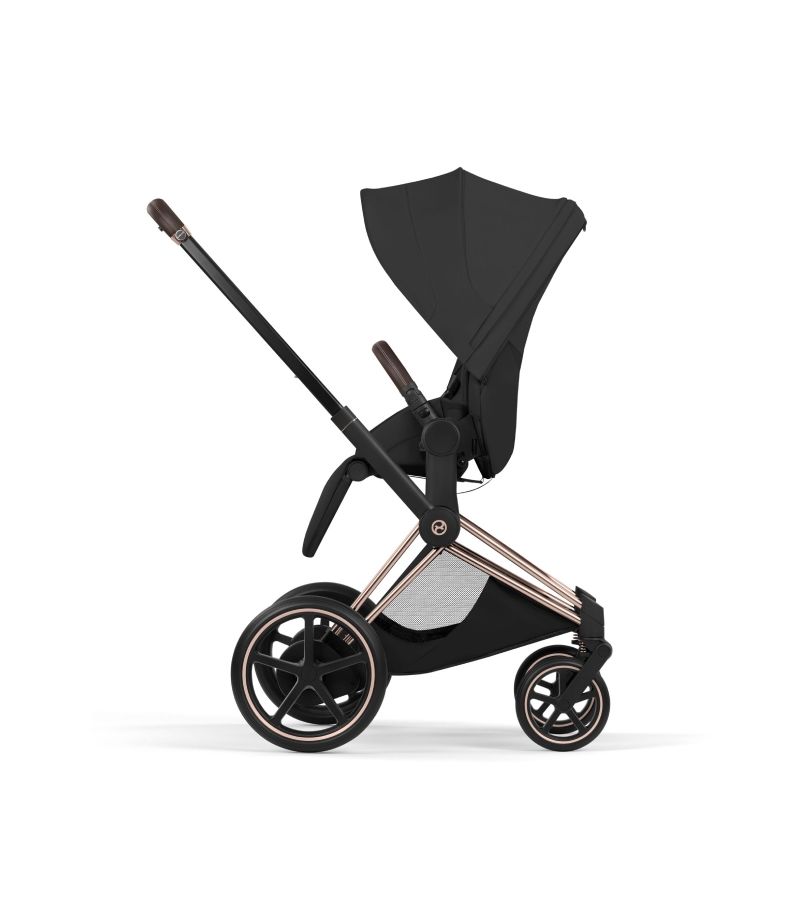 Βρεφικό Καρότσι CYBEX e-Priam Style Sepia Black Σκελετός Rosegold