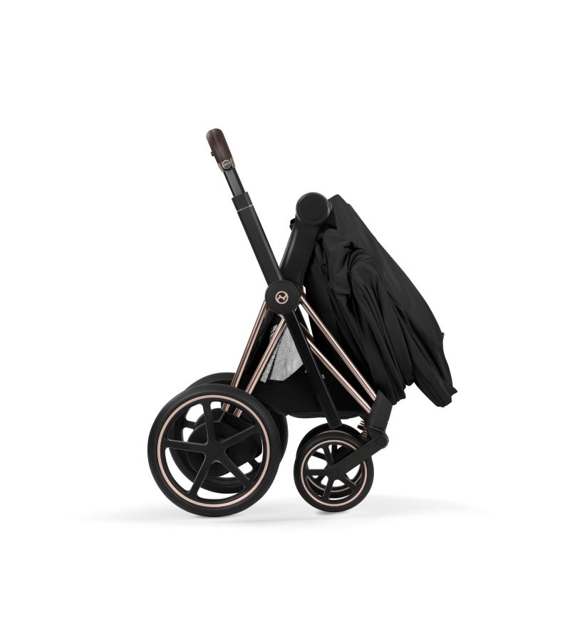 Βρεφικό Καρότσι CYBEX e-Priam Style Sepia Black Σκελετός Rosegold