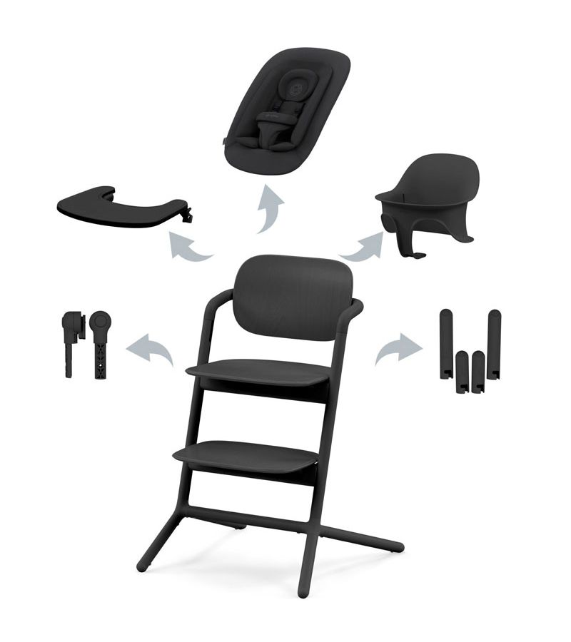 Καρέκλα φαγητού CYBEX Lemo Chair 4in1 Stunning Black