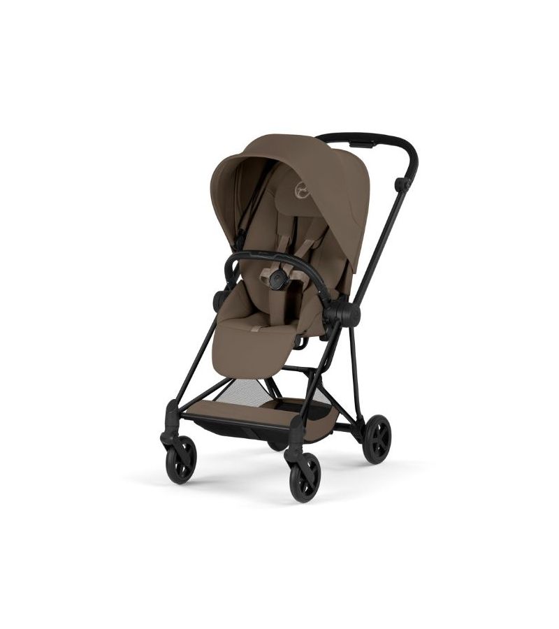 CYBEX Πολυκαρότσι 2in1 Mios Comfort Matt Black Πτυσσόμενο Πορτ Μπεμπέ Coconut Brown 