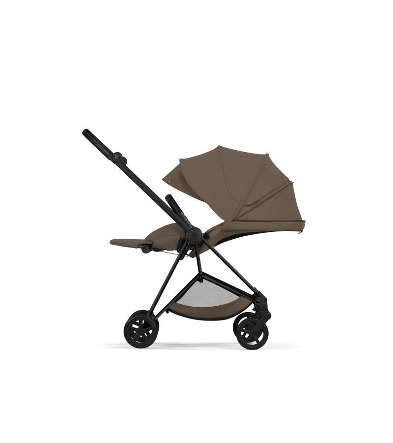 CYBEX Πολυκαρότσι 2in1 Mios Comfort Matt Black Πτυσσόμενο Πορτ Μπεμπέ Coconut Brown 