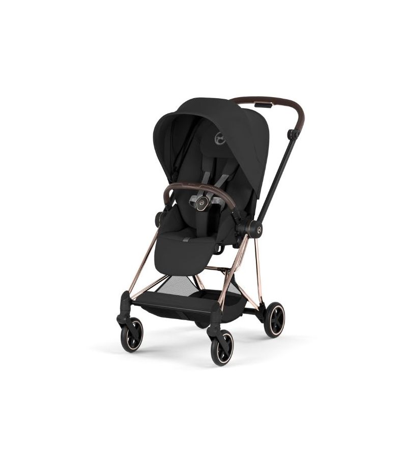 CYBEX Πολυκαρότσι 2in1 Mios Comfort Rosegold Πτυσσόμενο Πορτ Μπεμπέ Sepia Black