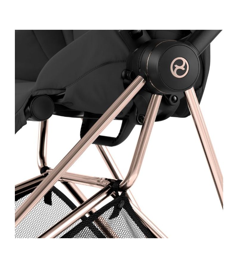 CYBEX Πολυκαρότσι 2in1 Mios Comfort Rosegold Πτυσσόμενο Πορτ Μπεμπέ Sepia Black