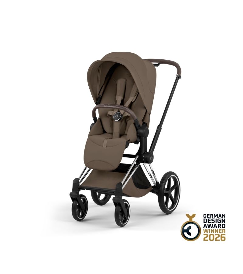 Βρεφικό Καρότσι CYBEX Priam Style Coconut Brown Σκελετός Chrome Brown