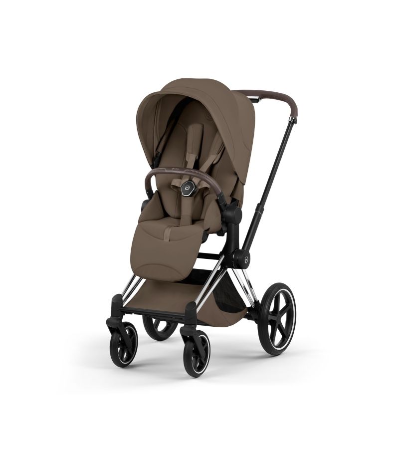 Βρεφικό Καρότσι CYBEX Priam Style Coconut Brown Σκελετός Chrome Brown