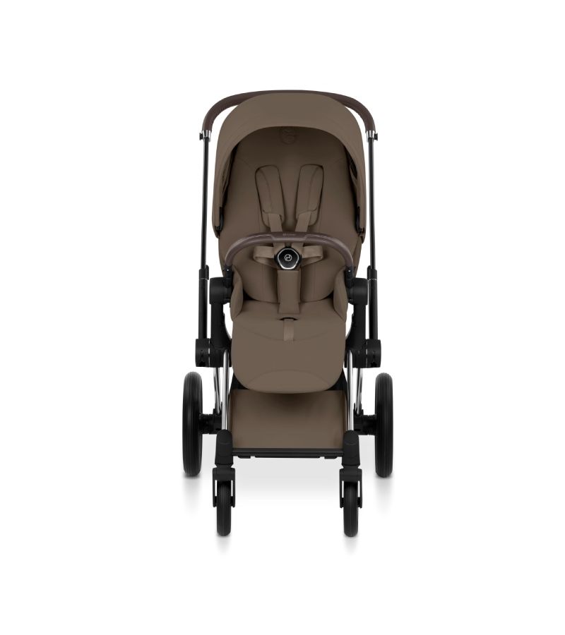 Βρεφικό Καρότσι CYBEX Priam Style Coconut Brown Σκελετός Chrome Brown
