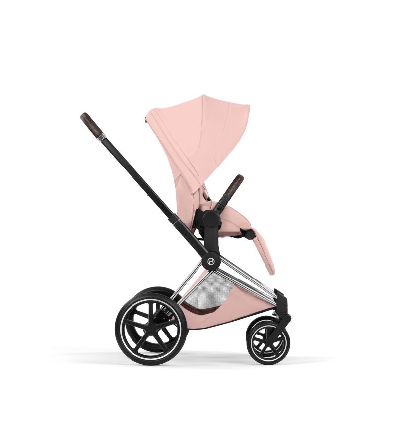 Βρεφικό Καρότσι CYBEX Priam Style Peach Pink Σκελετός Chrome Brown