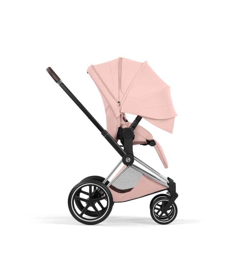 Βρεφικό Καρότσι CYBEX Priam Style Peach Pink Σκελετός Chrome Brown