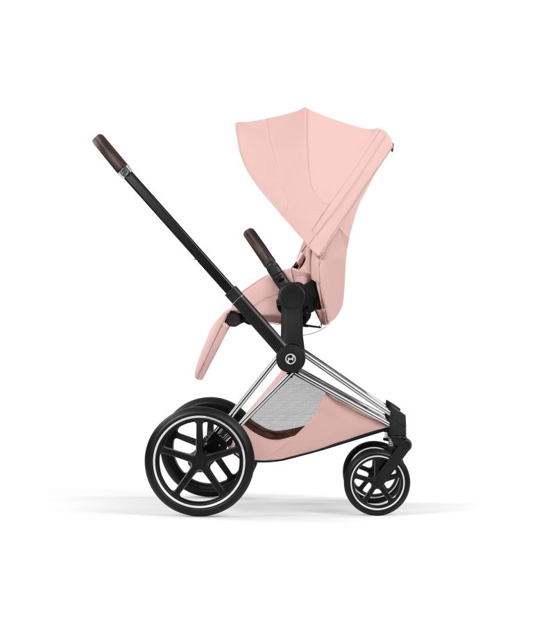 Βρεφικό Καρότσι CYBEX Priam Style Peach Pink Σκελετός Chrome Brown