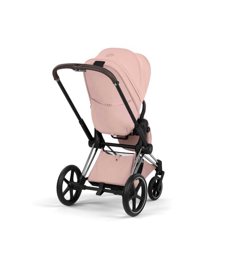 Βρεφικό Καρότσι CYBEX Priam Style Peach Pink Σκελετός Chrome Brown