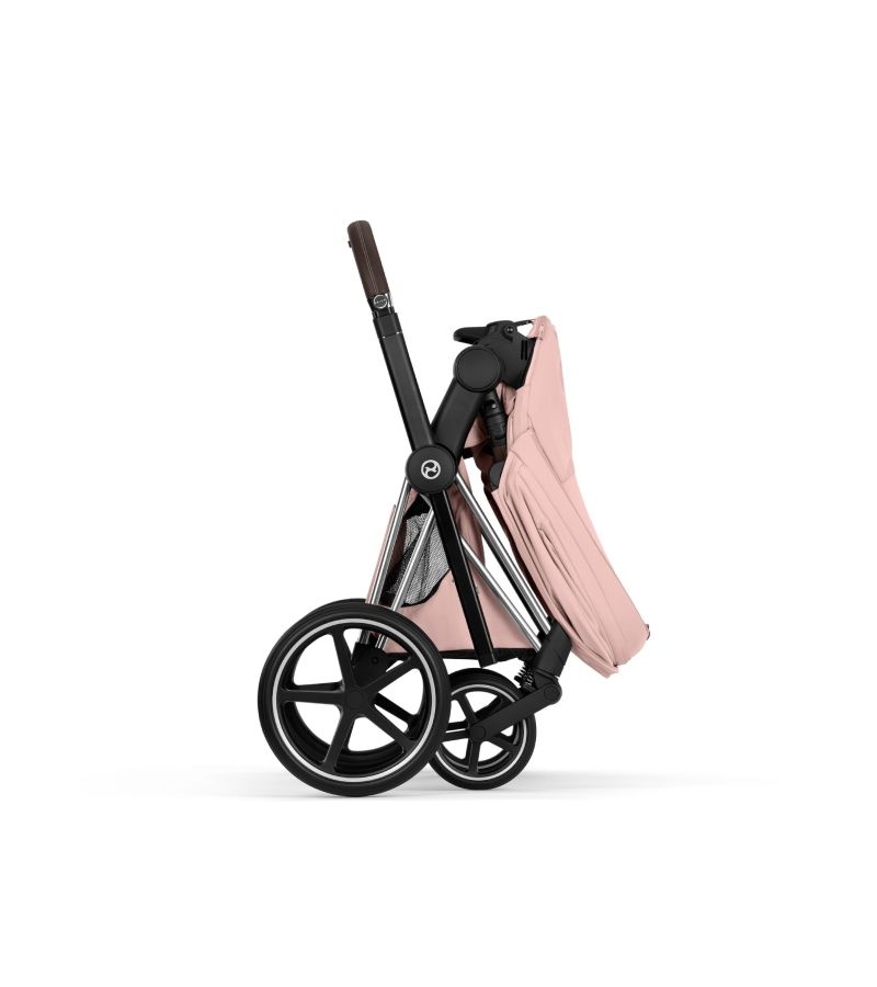 Βρεφικό Καρότσι CYBEX Priam Style Peach Pink Σκελετός Chrome Brown