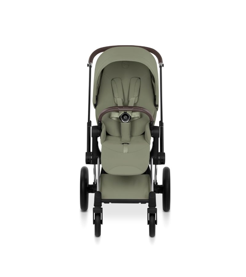 Βρεφικό Καρότσι CYBEX Priam Style Sage Green Σκελετός Chrome Brown