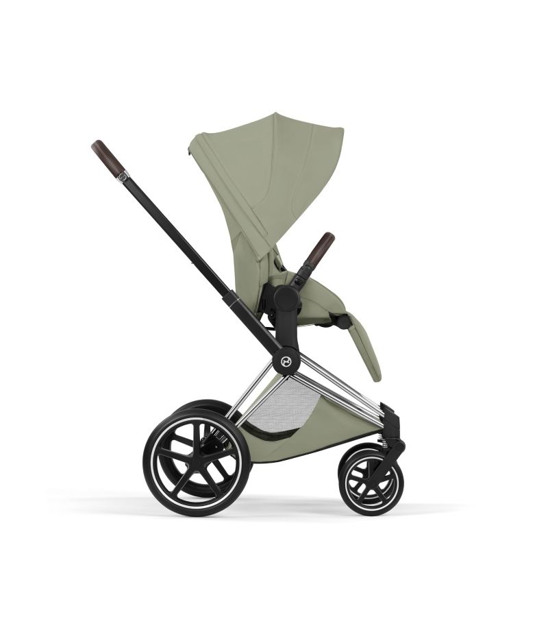 Βρεφικό Καρότσι CYBEX Priam Style Sage Green Σκελετός Chrome Brown