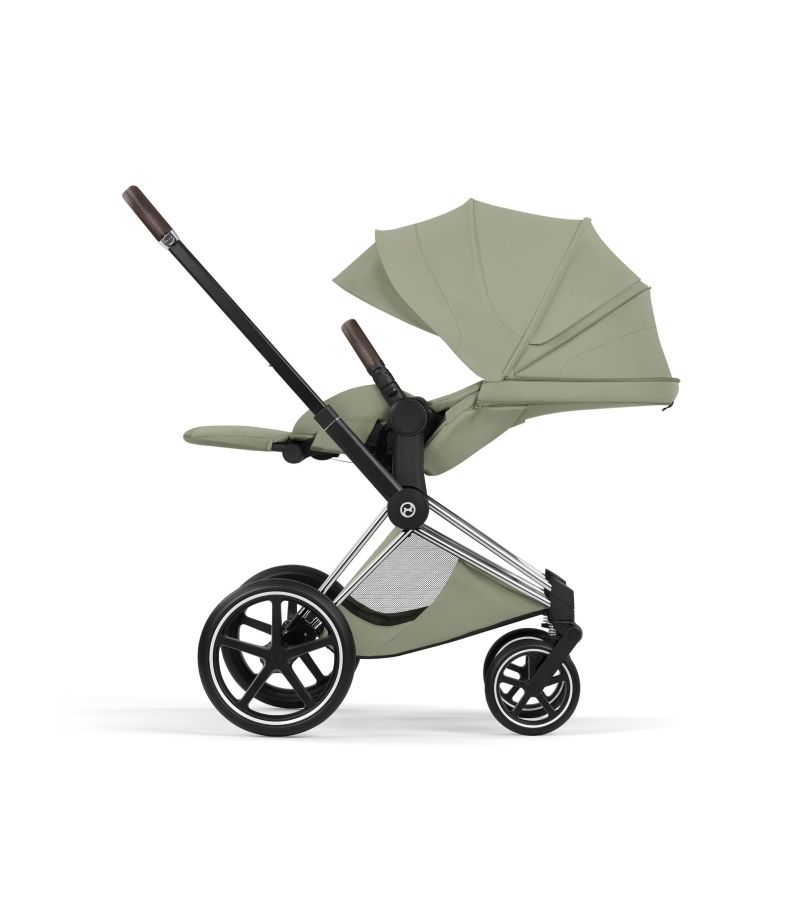 Βρεφικό Καρότσι CYBEX Priam Style Sage Green Σκελετός Chrome Brown