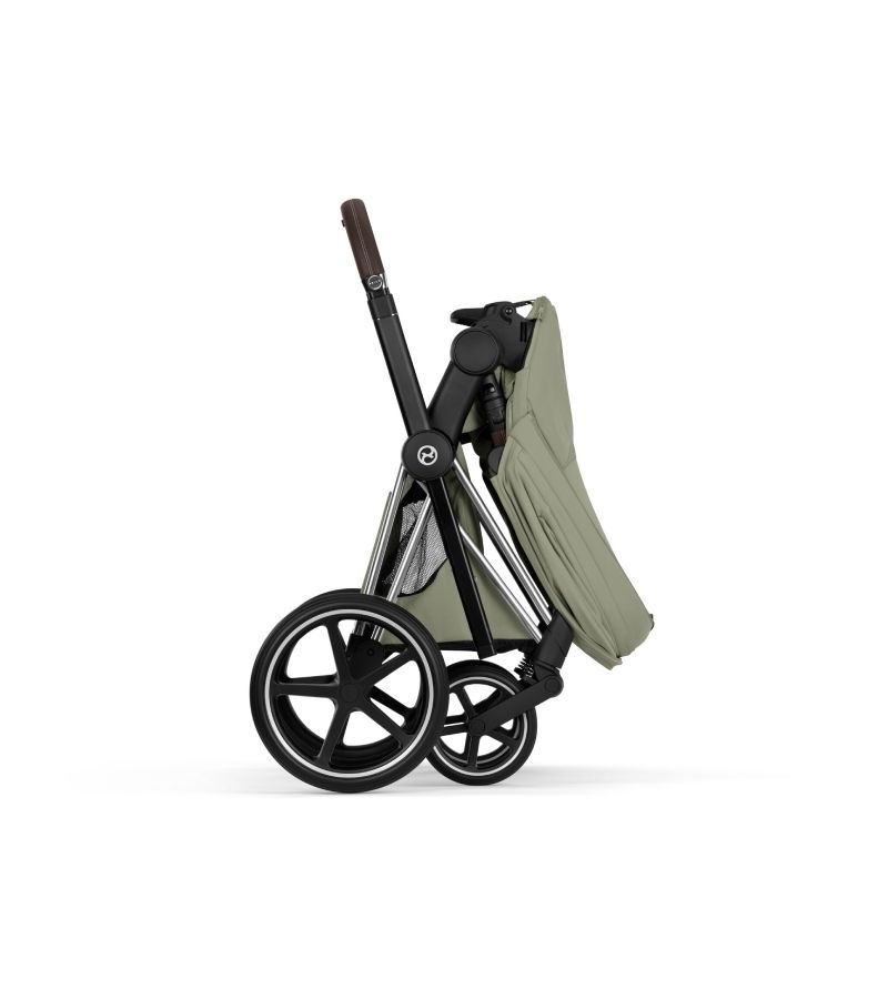 Βρεφικό Καρότσι CYBEX Priam Style Sage Green Σκελετός Chrome Brown