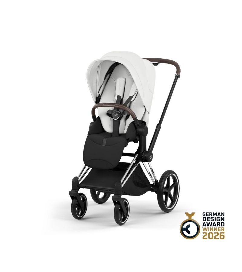 Βρεφικό Καρότσι CYBEX Priam Style Off White Σκελετός Chrome Brown