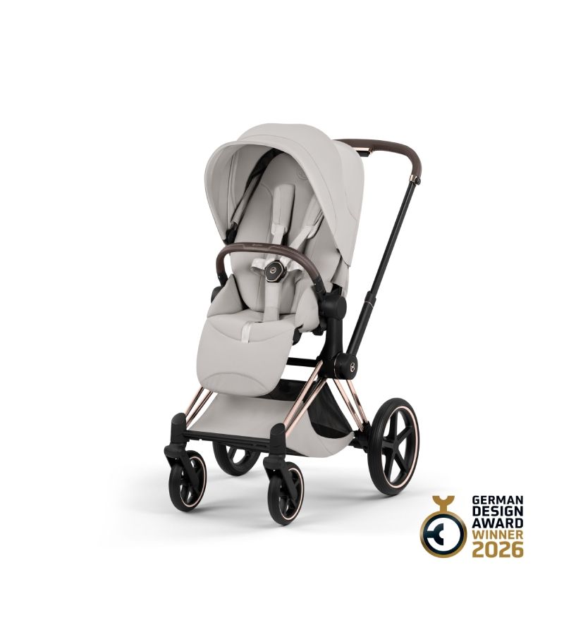 Βρεφικό Καρότσι CYBEX Priam Style City Grey Σκελετός Rosegold 