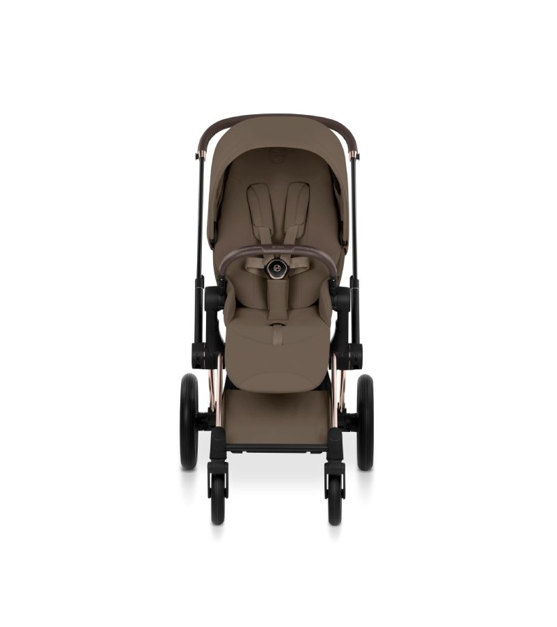 Βρεφικό Καρότσι CYBEX Priam Style Coconut Brown Σκελετός Rosegold 