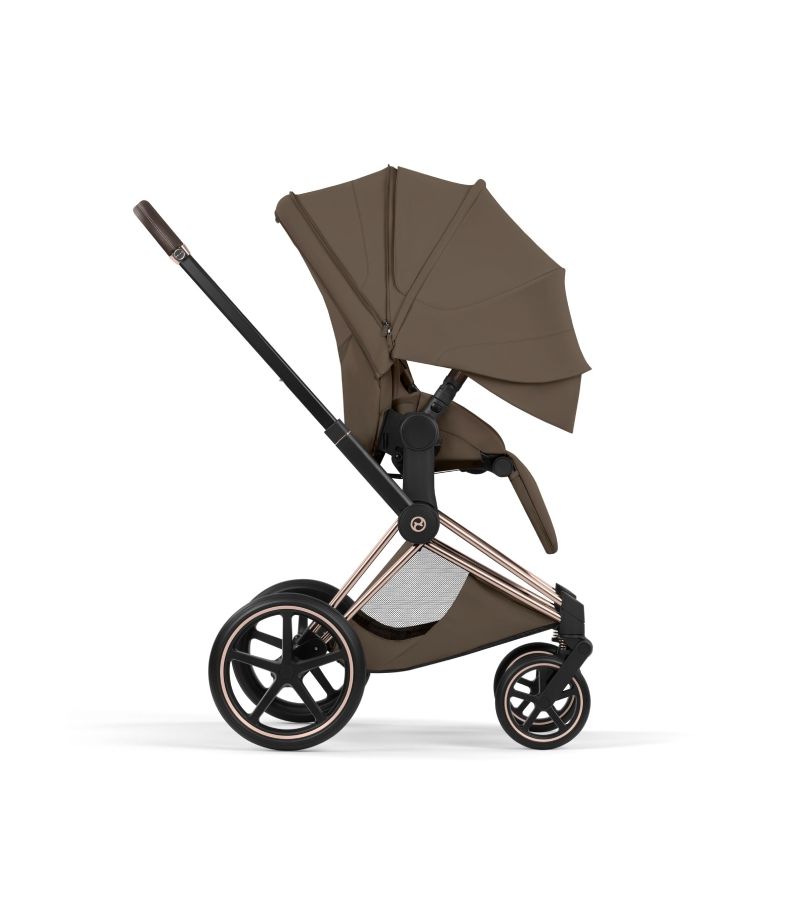 Βρεφικό Καρότσι CYBEX Priam Style Coconut Brown Σκελετός Rosegold 
