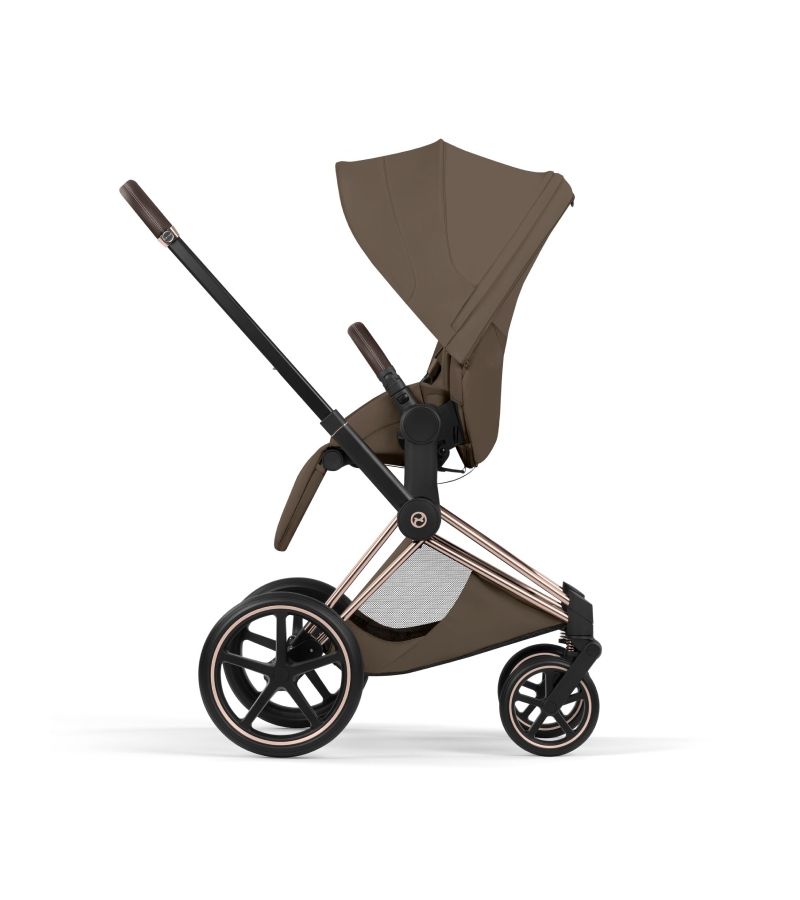 Βρεφικό Καρότσι CYBEX Priam Style Coconut Brown Σκελετός Rosegold 