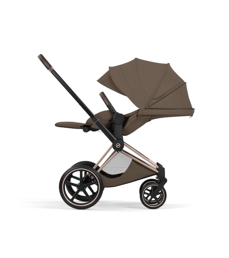 Βρεφικό Καρότσι CYBEX Priam Style Coconut Brown Σκελετός Rosegold 