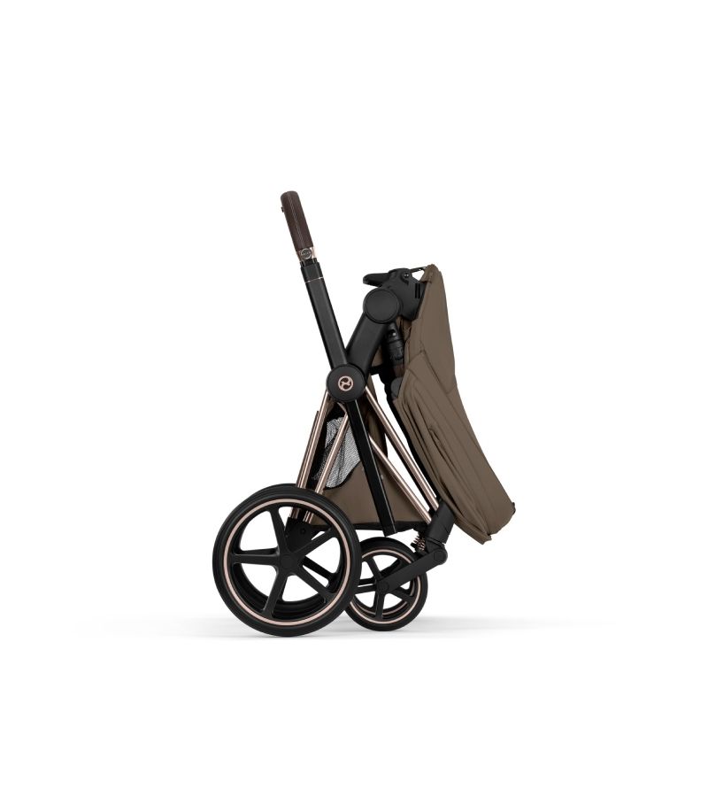 Βρεφικό Καρότσι CYBEX Priam Style Coconut Brown Σκελετός Rosegold 