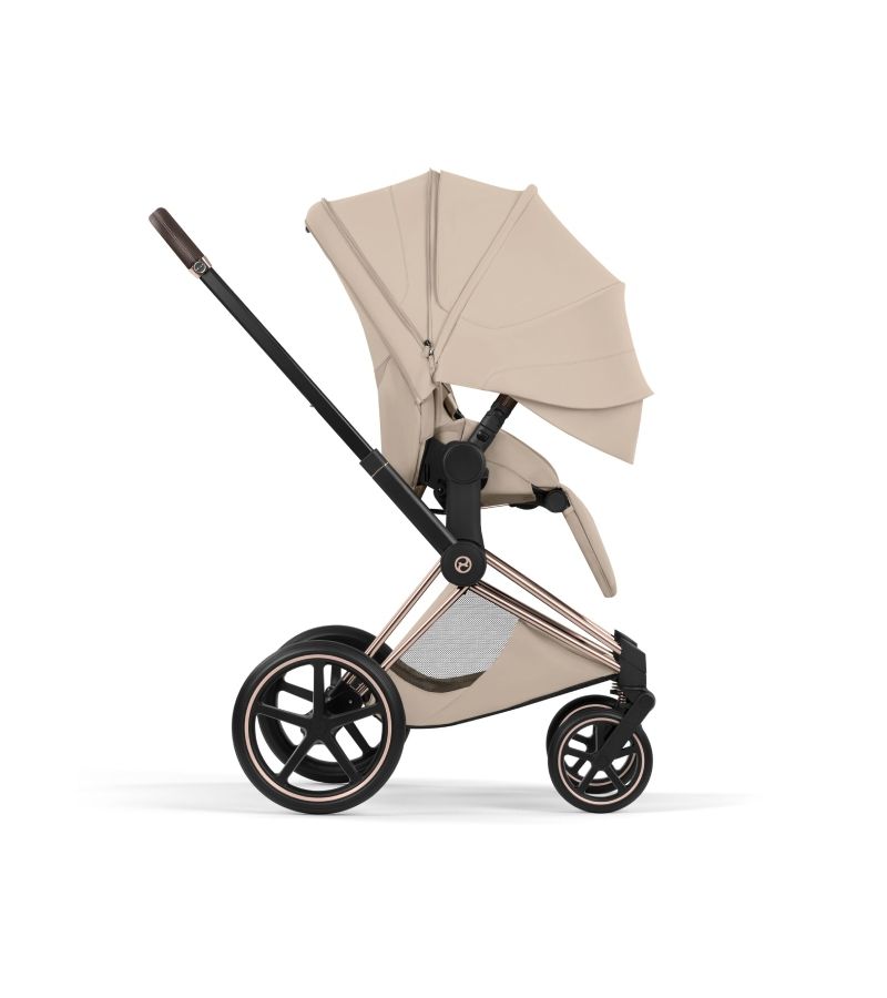 Βρεφικό Καρότσι CYBEX Priam Style Cozy Beige Σκελετός Rosegold 